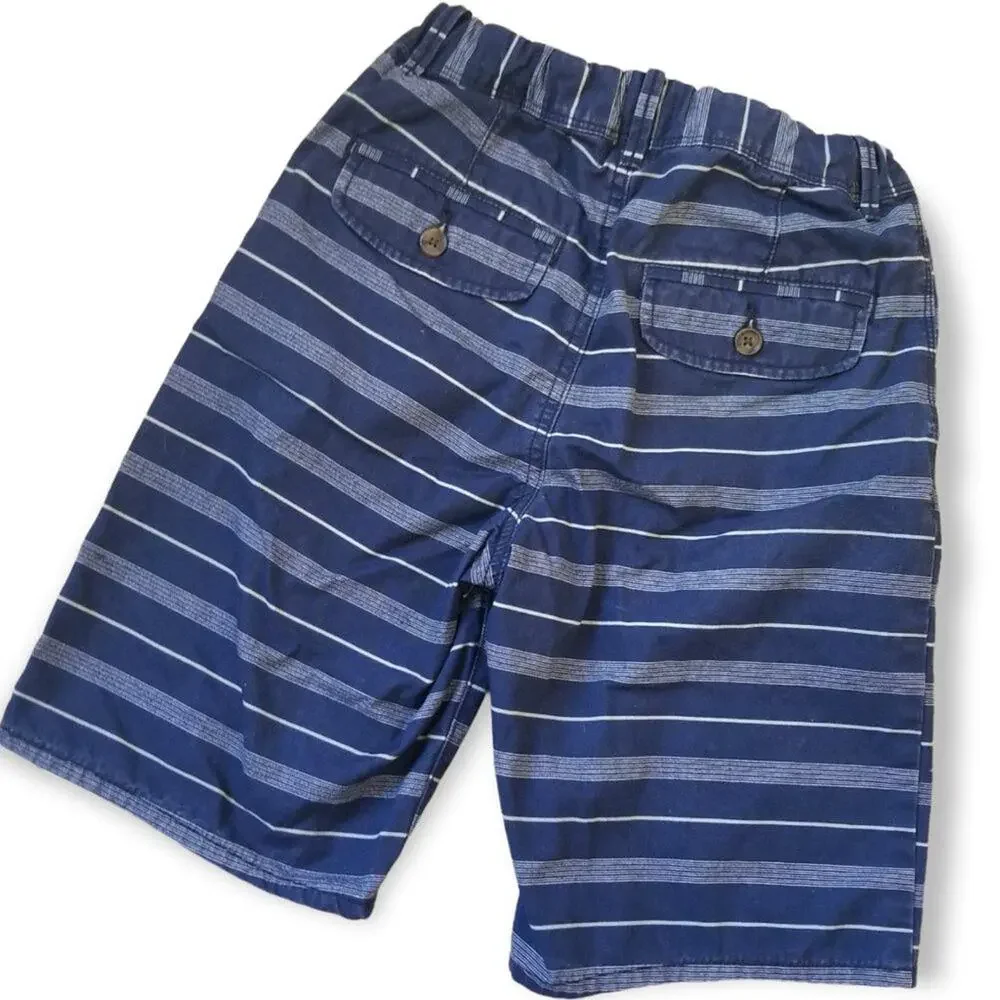 GAP Kids, Navy/white Striped Shorts  Elastic waistband - Size 12